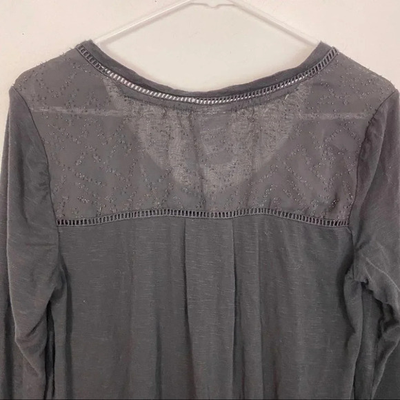 Anthropologie Dolan Black Long Loose Knit Blouse Womens Size Small Neutral - Picture 6 of 13